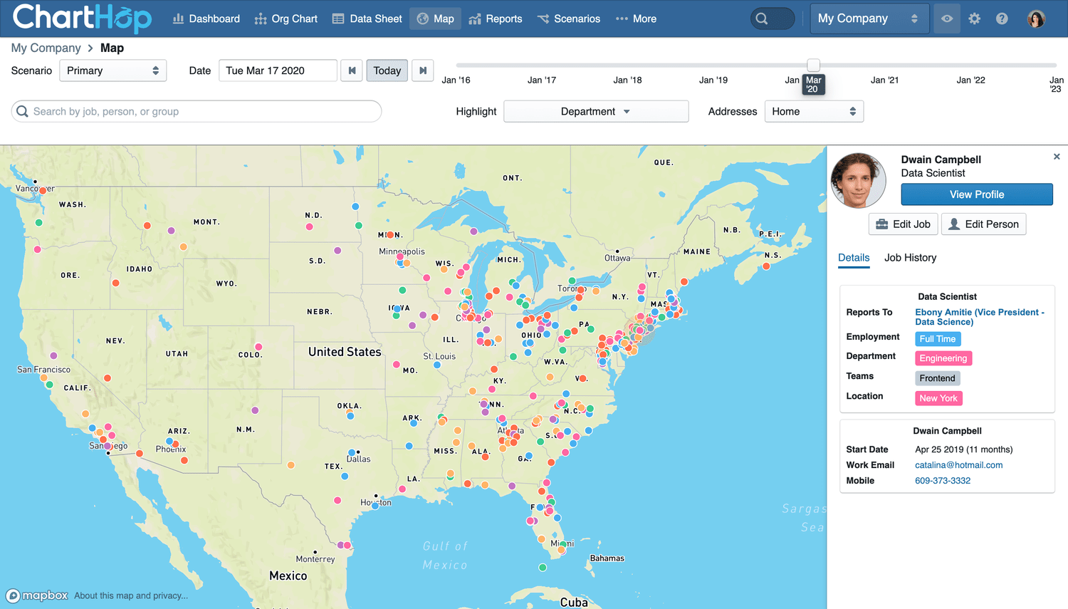 Remote Workforce Map
